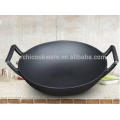 Chinese Cast Iron Wok With Flat Bottom,Pre-seasoned